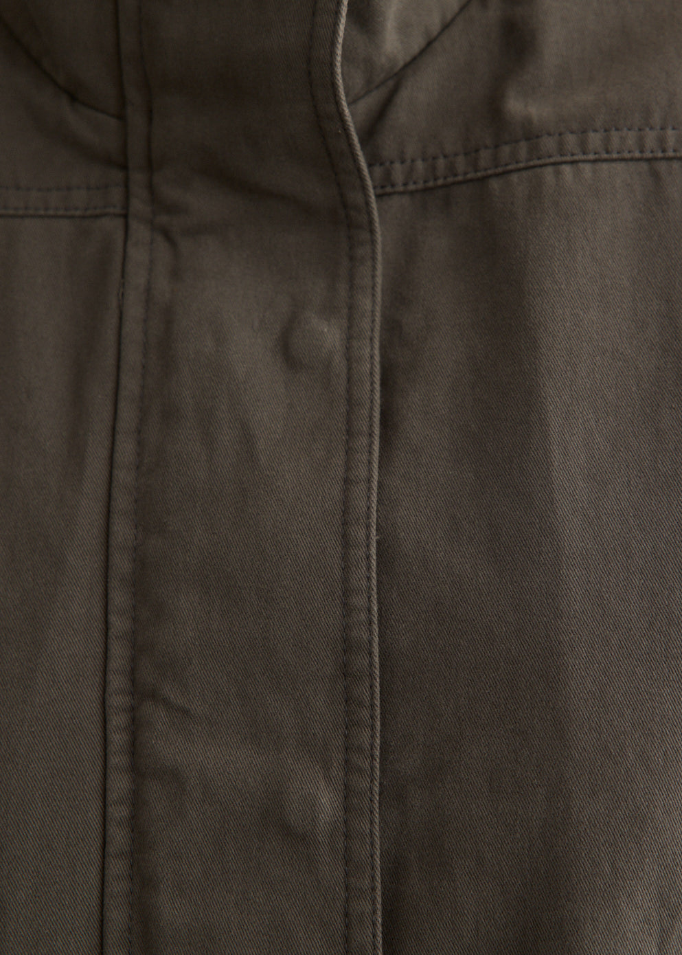 Washed Cotton Rib-Collar Jacket