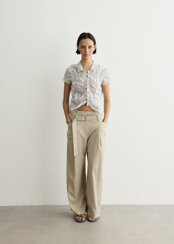 Wrinkle Half Sleeve Shirt