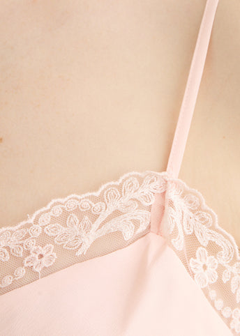 Lace Trim Negligee Cami
