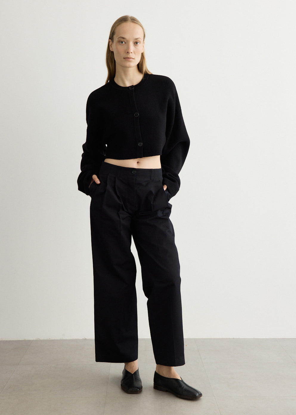 Cropped Oversized Cardigan