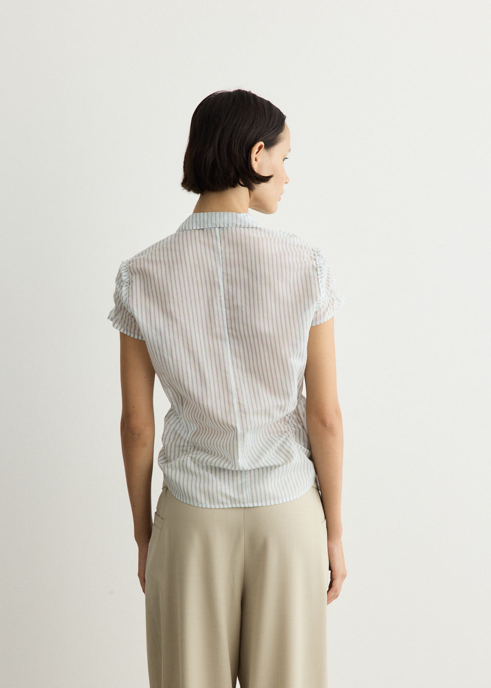 Wrinkle Half Sleeve Shirt