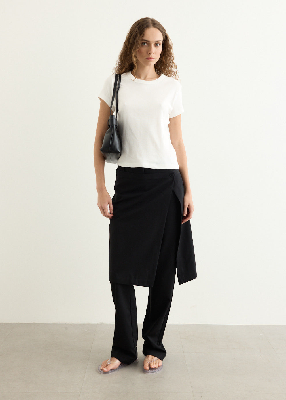 Wool Hybrid Skirt Pants