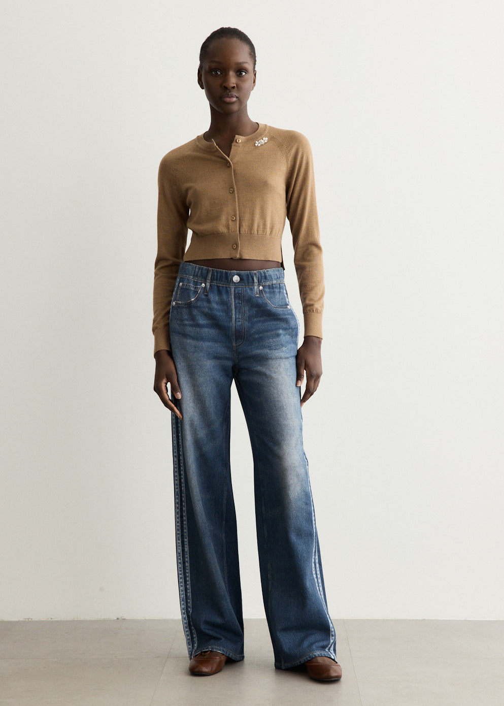 rb Miramar Terry Wide-Leg Track Pants