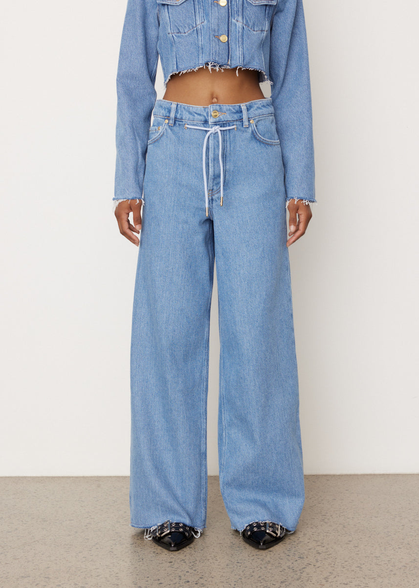 Lexington double belt denim pants – THE TOÉ