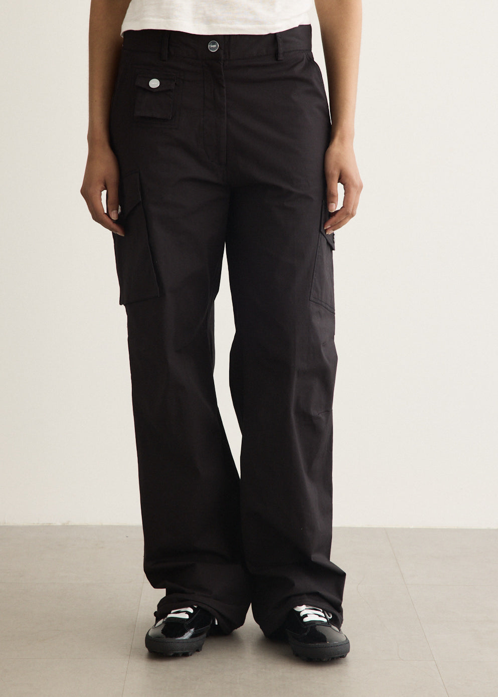 Stretch Cotton Pocket Cargo Pants
