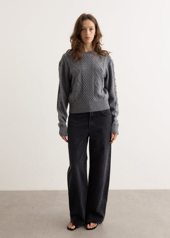Classic Cable Knit Sweater