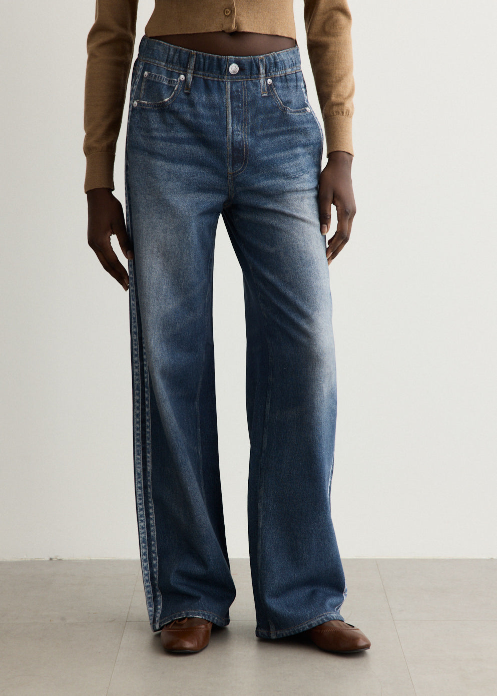 rb Miramar Terry Wide-Leg Track Pants