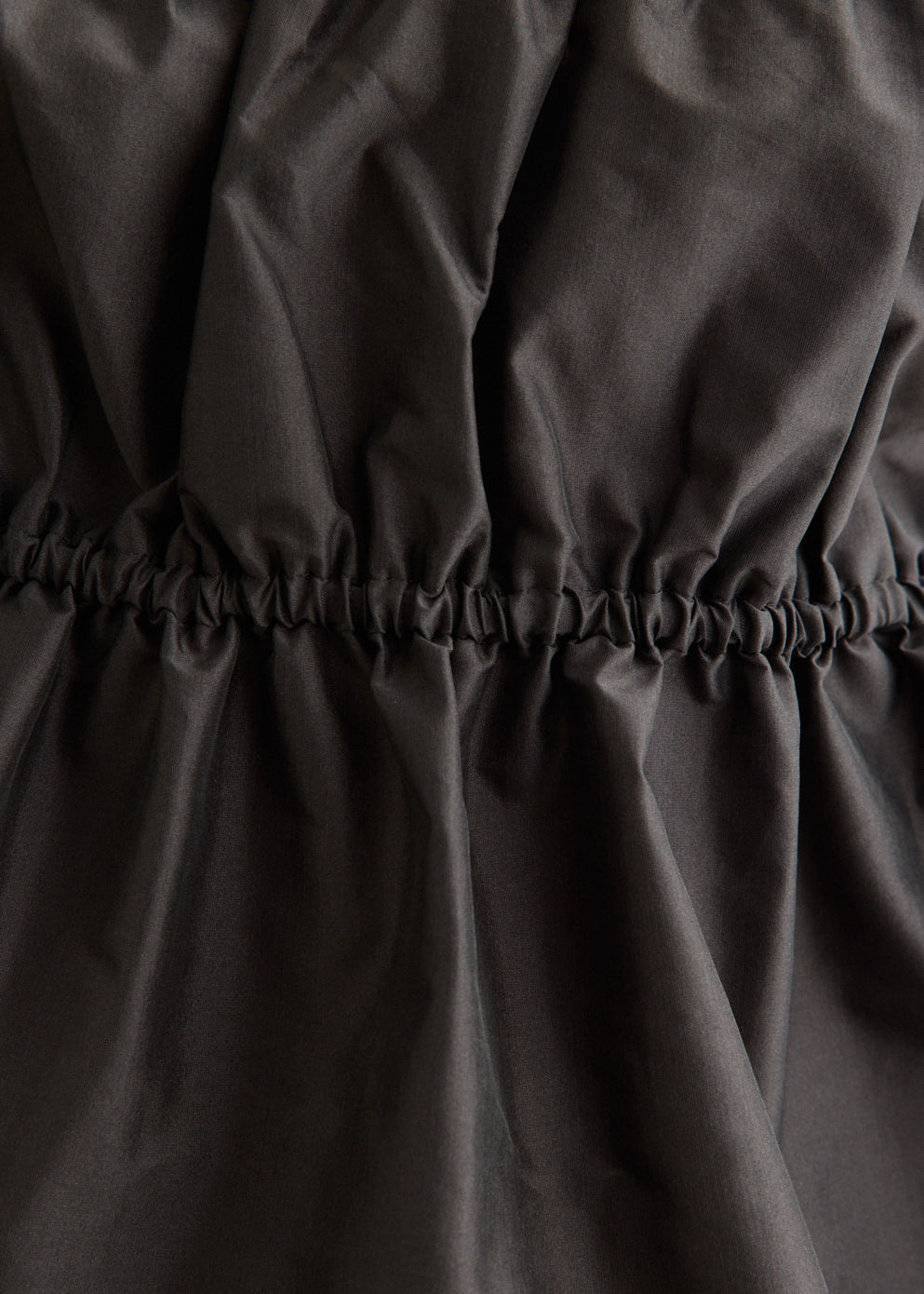 Paper Taffeta Strapless Drawstring Top