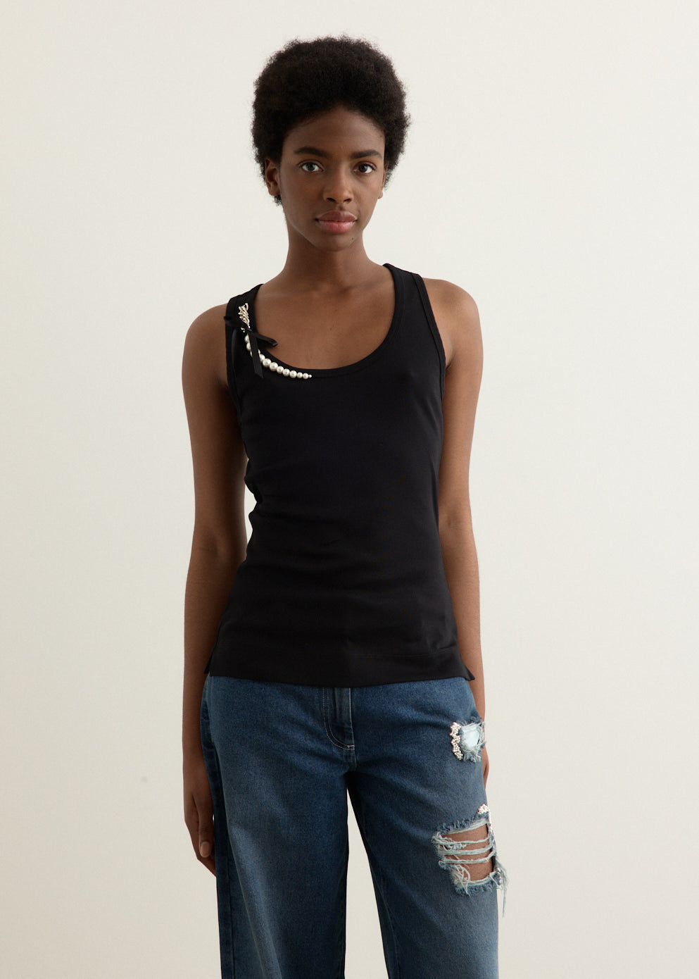 Pearl Chain Tank Top