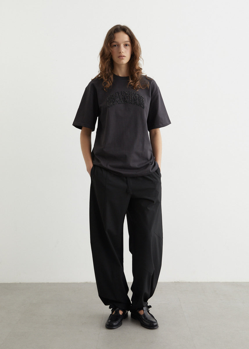 Drapey Melange Elasticated Waist Pants