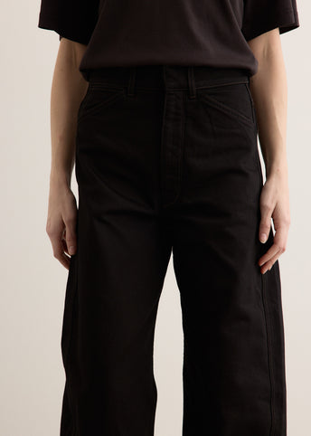 High Waisted Curved Pants