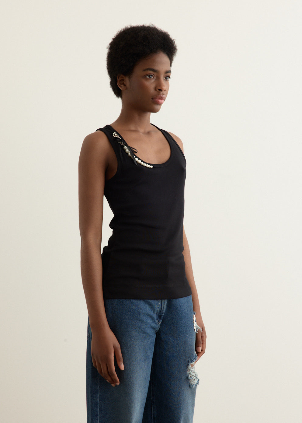 Pearl Chain Tank Top