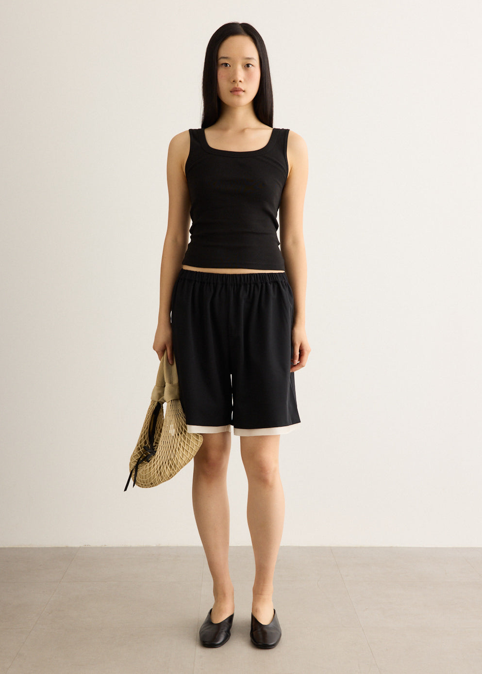 Layered Bermuda Shorts