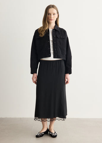 Cropped Utility Pocket Workwear Jacket