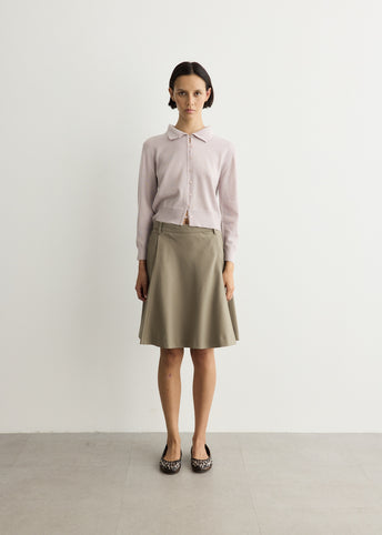 High Neck Knit Cardigan