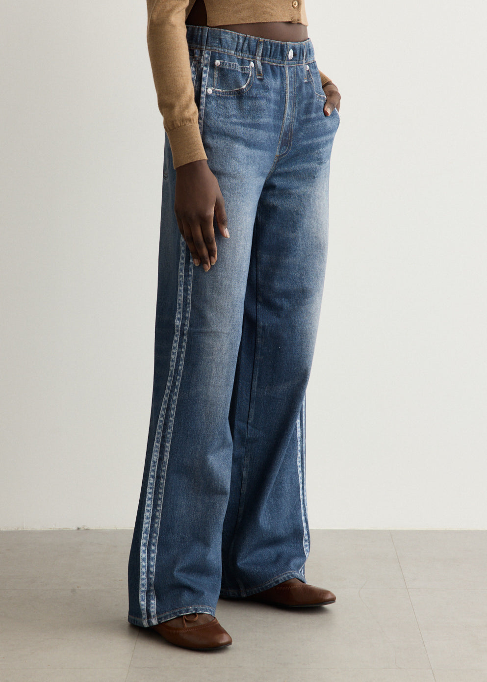 rb Miramar Terry Wide-Leg Track Pants