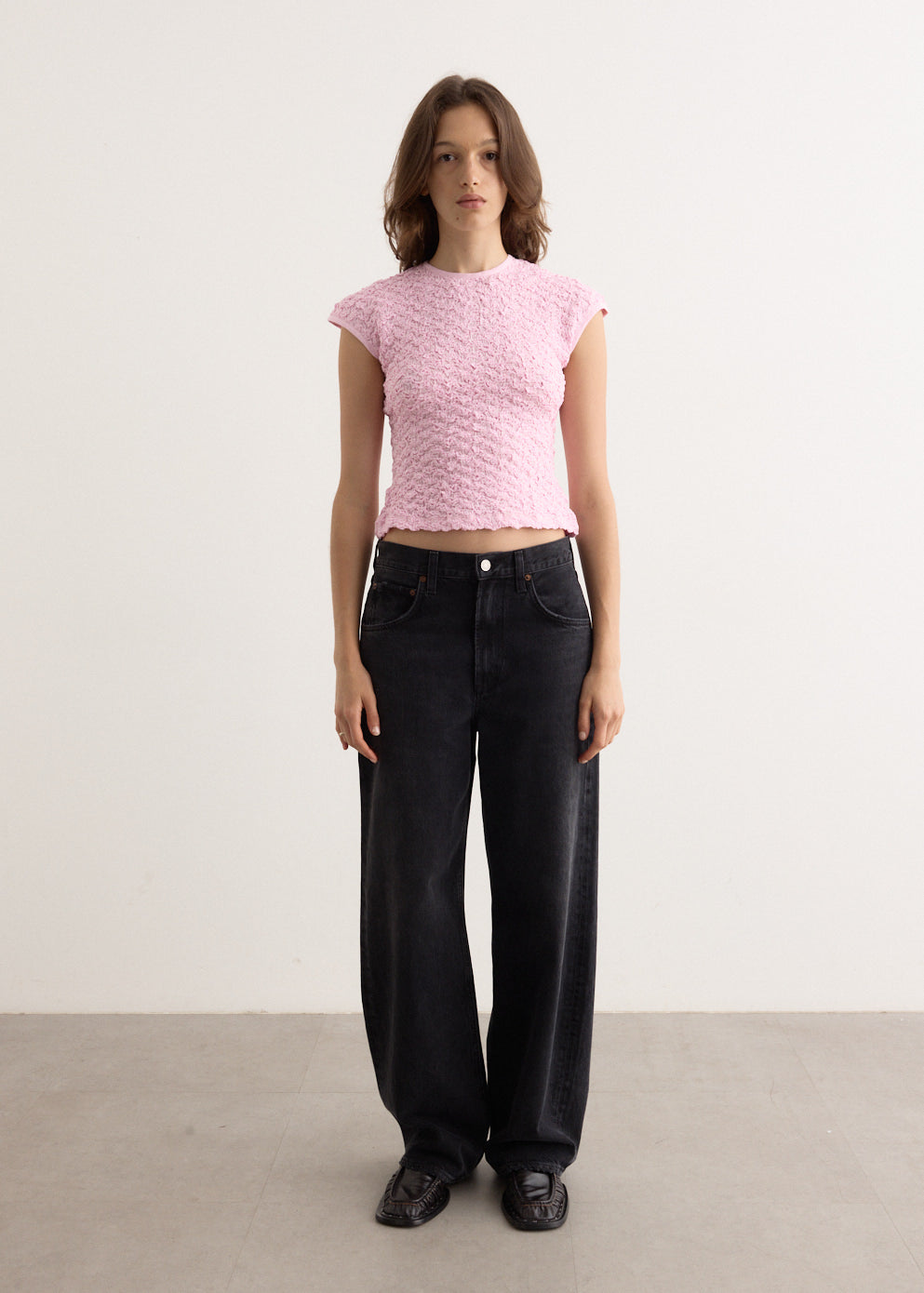 Shirred Cotton Top