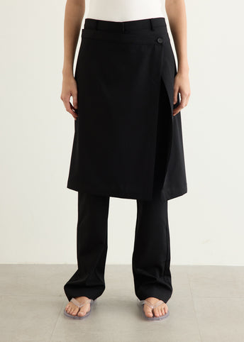 Wool Hybrid Skirt Pants