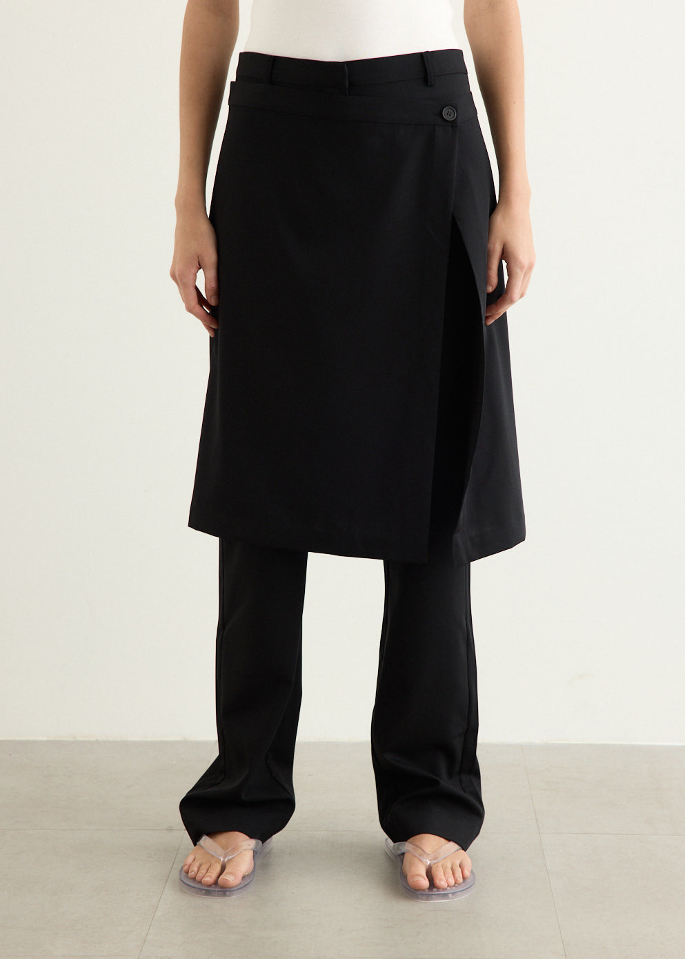 Wool Hybrid Skirt Pants