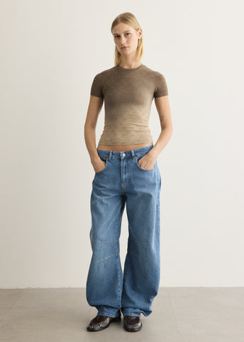 Denim Barrel Baggy Jeans