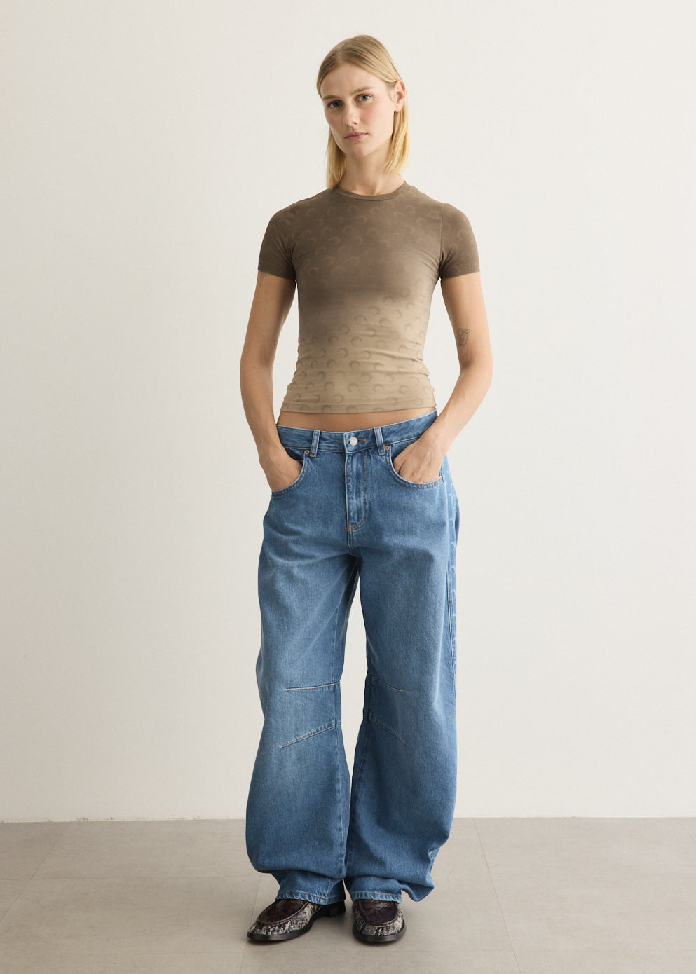 Denim Barrel Baggy Jeans