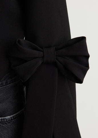 Bonded Crepe Cropped Blazer