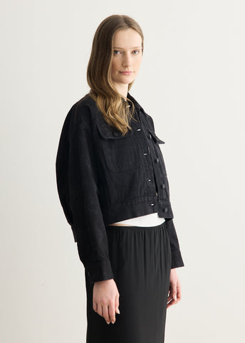 Cropped Utility Pocket Workwear Jacket