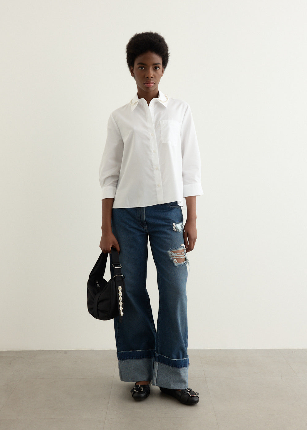 Cropped Masculine Shirt