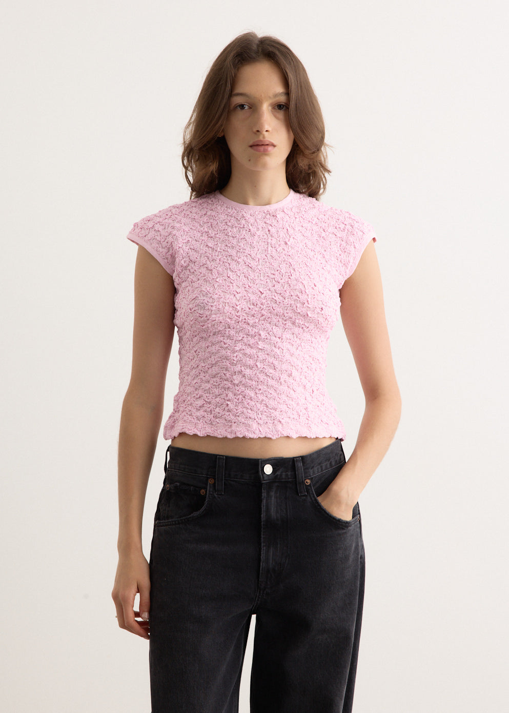 Shirred Cotton Top