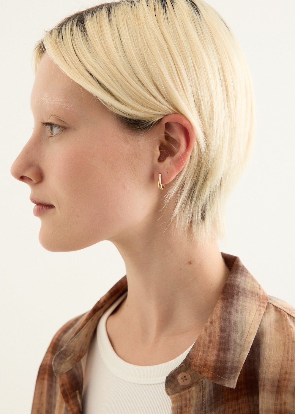 U-Shaped Hoop Earrings