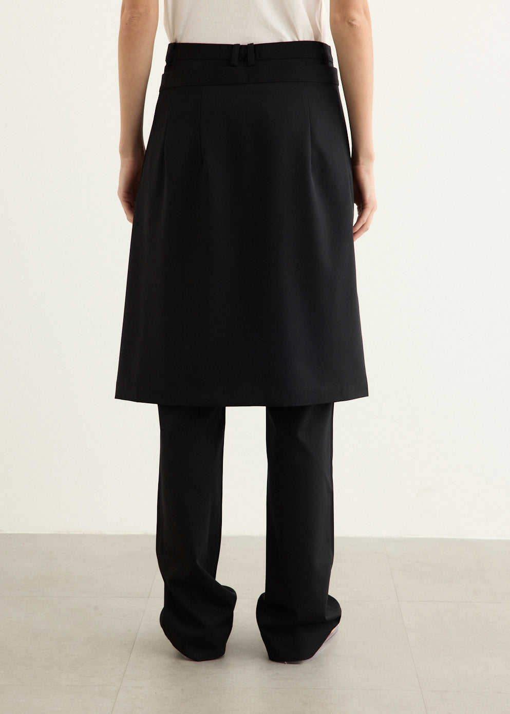 Wool Hybrid Skirt Pants