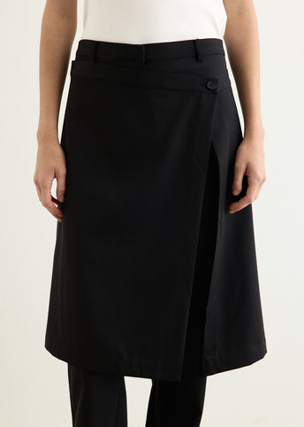 Wool Hybrid Skirt Pants