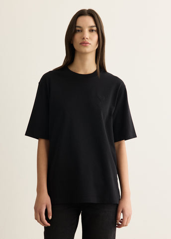 Tonal Embossed Big Ami T-Shirt