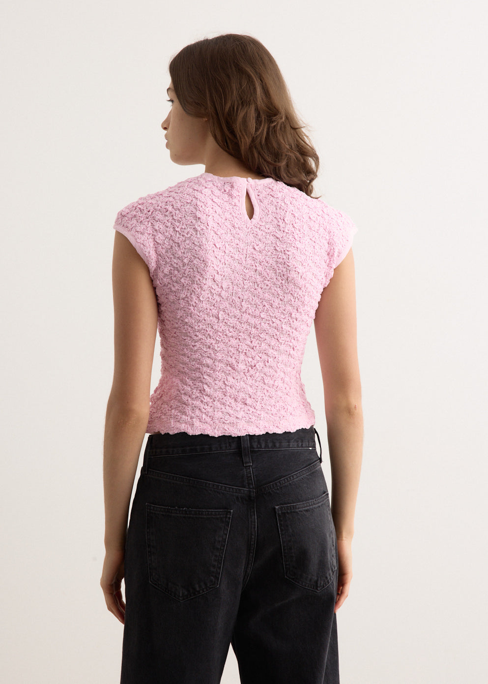 Shirred Cotton Top