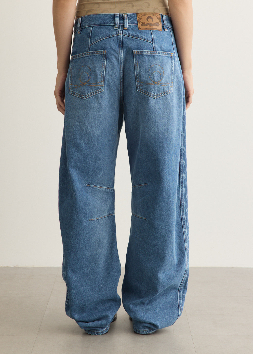 Denim Barrel Baggy Jeans