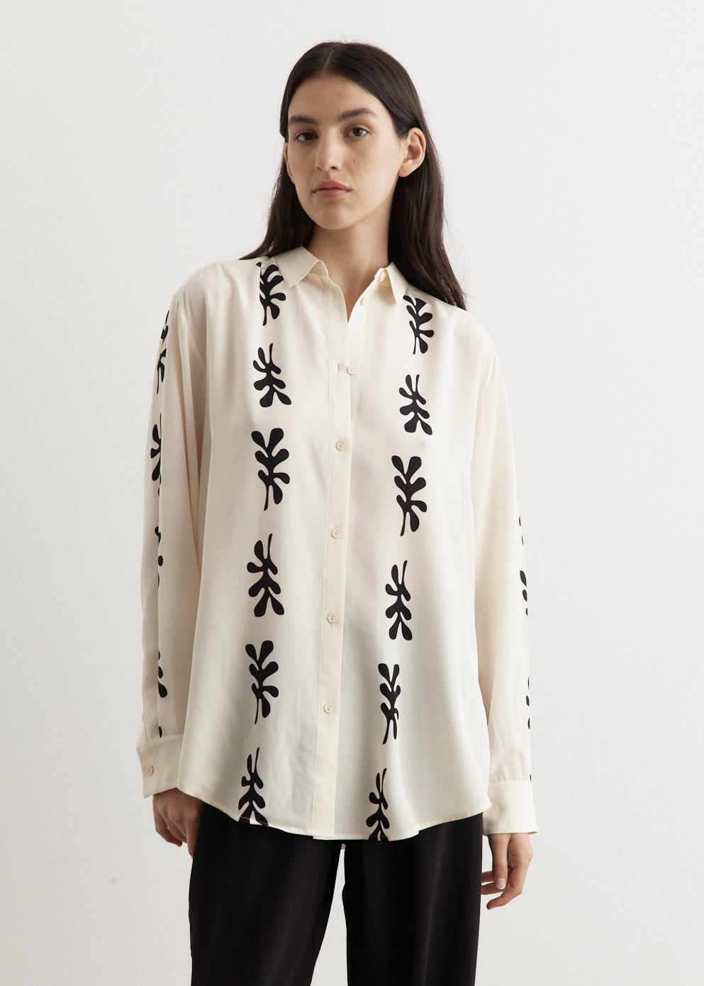 Long Sleeve Silk Shirt