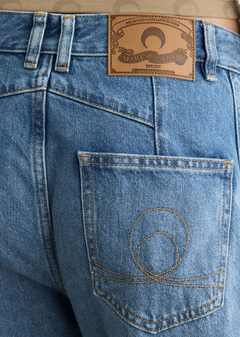 Denim Barrel Baggy Jeans