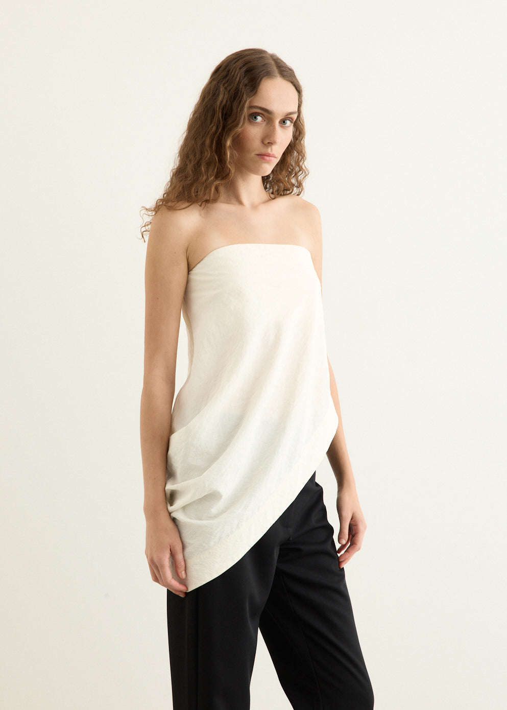 Cloud Asymm Drape Top