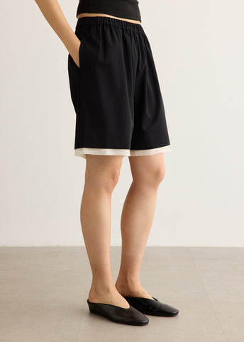 Layered Bermuda Shorts