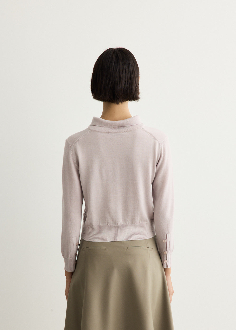 High Neck Knit Cardigan