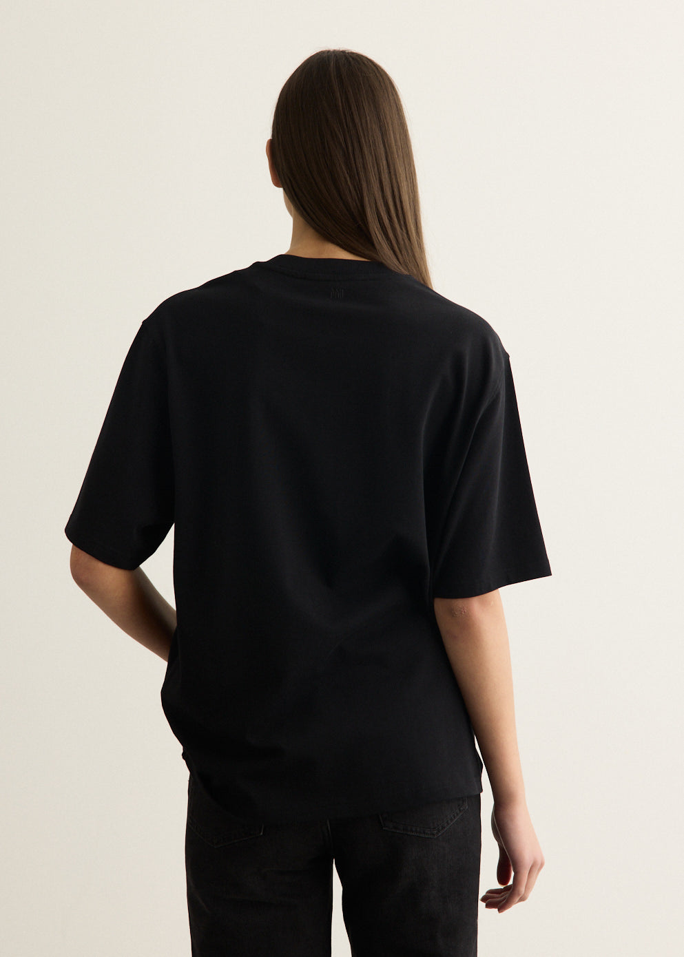 Tonal Embossed Big Ami T-Shirt