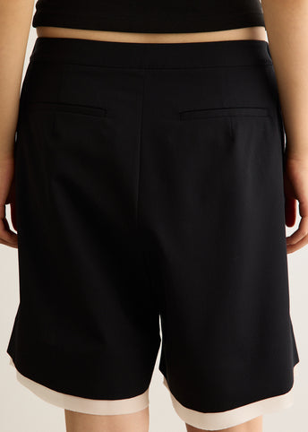 Layered Bermuda Shorts