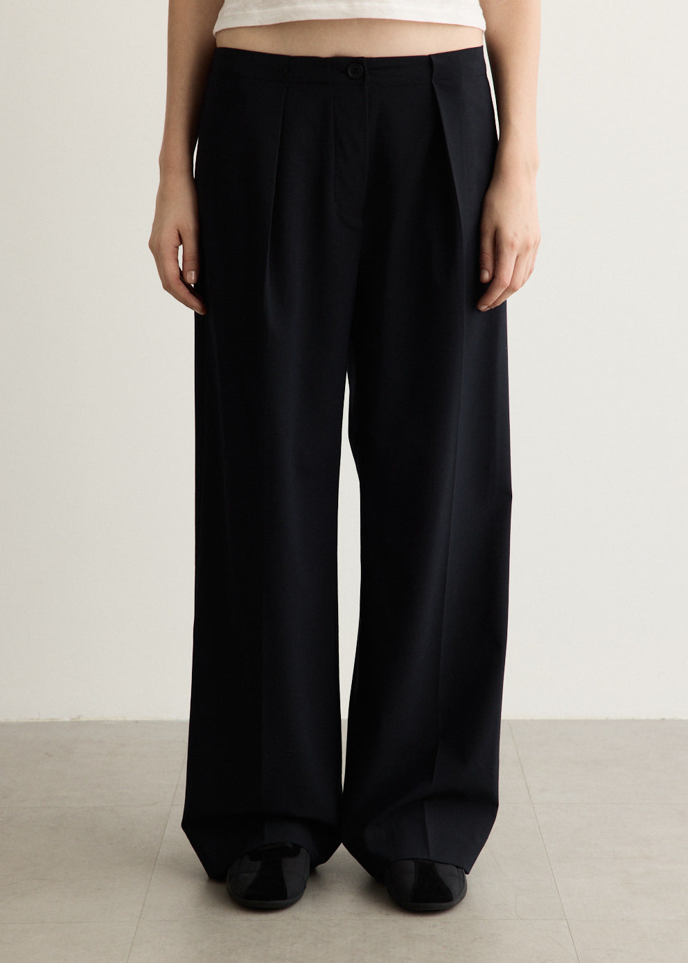 Alva Half Elastic Tailored Pants