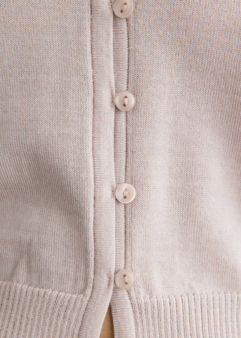 High Neck Knit Cardigan