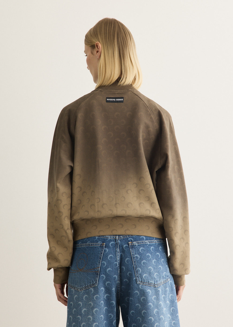 Faded Moon Zipped Sweater