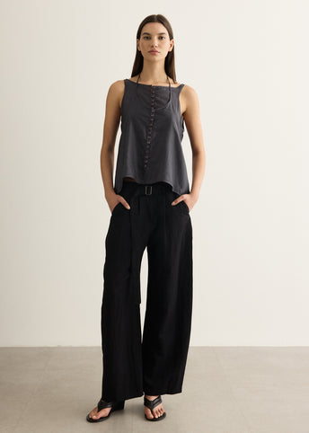 Incu Exclusive Wide-Fit Belted Pants