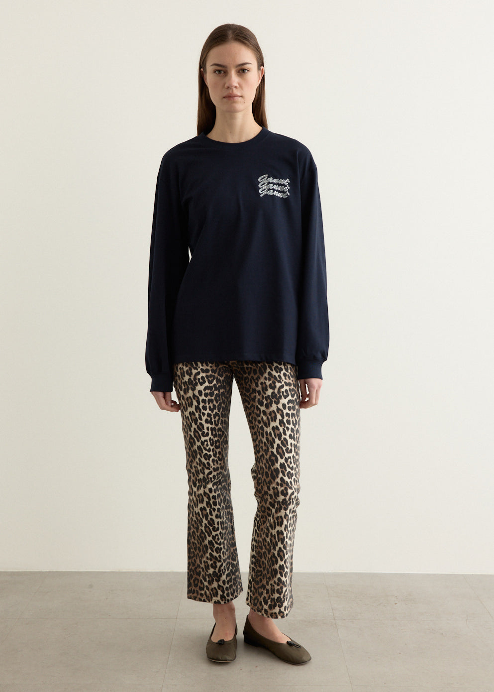 Dark Blue GANNI Sweatshirt
