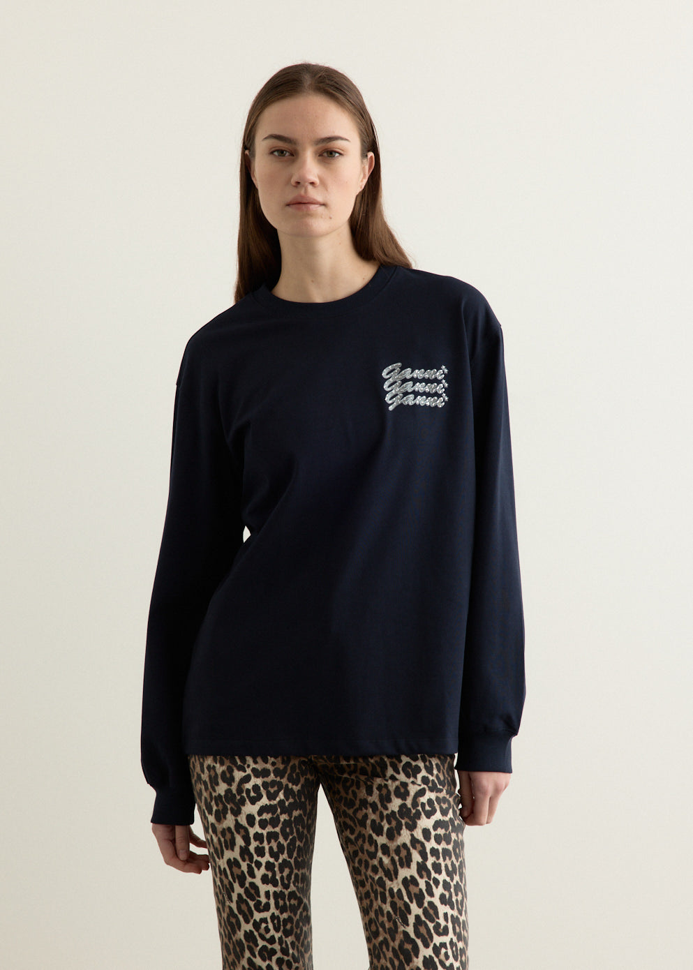 Dark Blue GANNI Sweatshirt