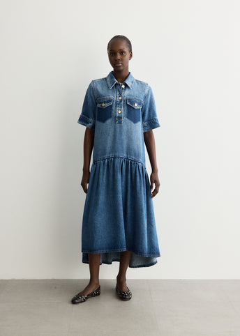 Light Washed Denim Dress