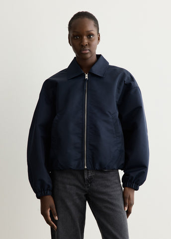 Bubble Hem Bomber Jacket